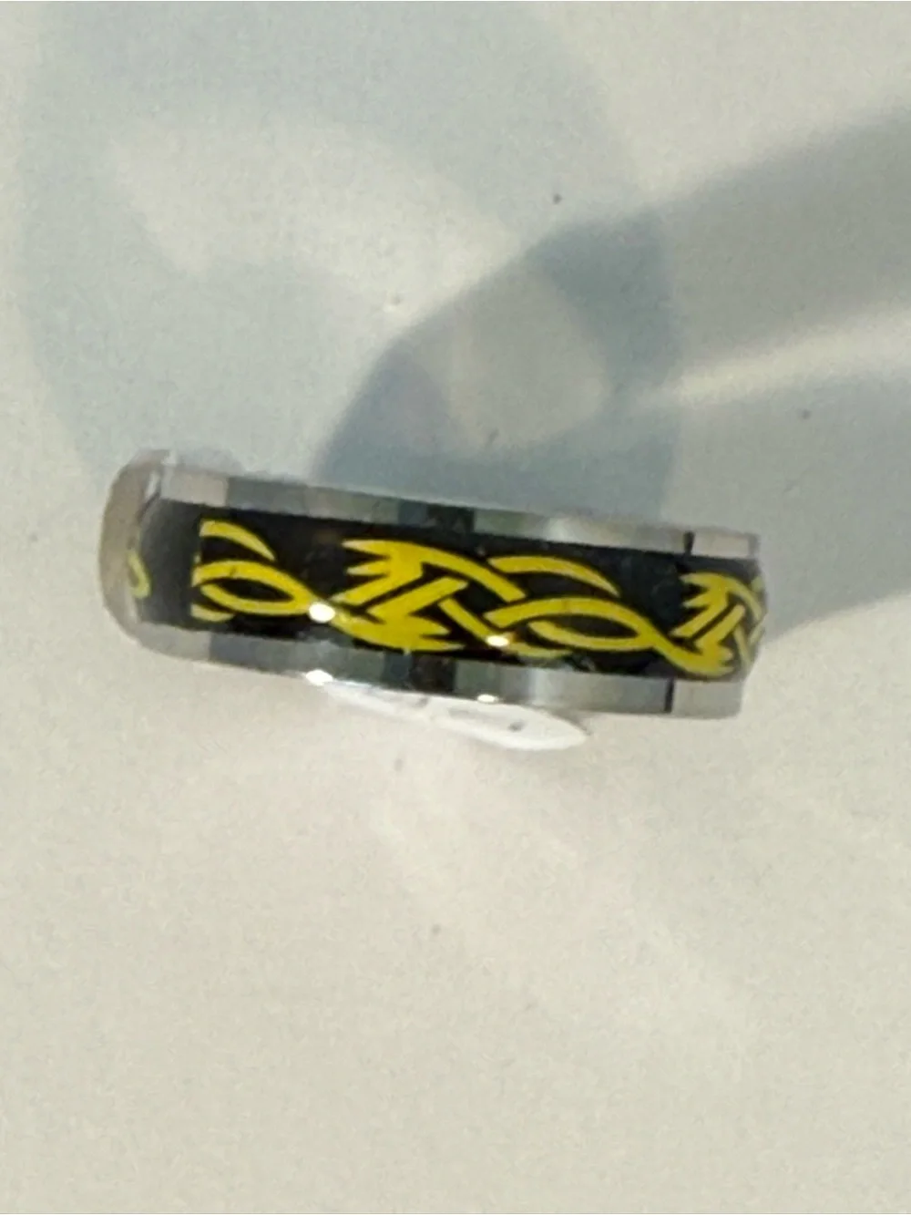 Bundle of 10 Stainless Steel Rings NWT - Black and Gold Accent- Mixed Design